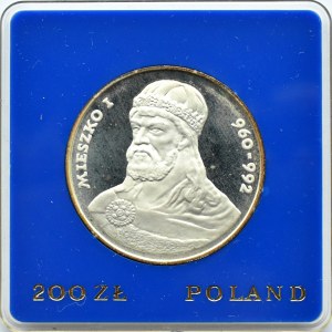 Polska, PRL, 200 złotych 1979, Mieszko I, Warszawa, UNC