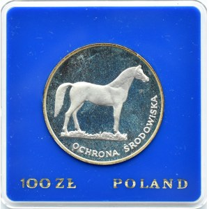 Polska, PRL, 100 złotych 1979, Koń, Warszawa, UNC