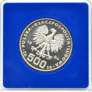 Polska, PRL, 500 złotych 1984, Łabędź, Warszawa, UNC
