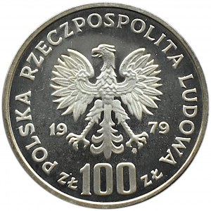 Polska, PRL, 100 złotych 1979, Ryś, Warszawa, UNC