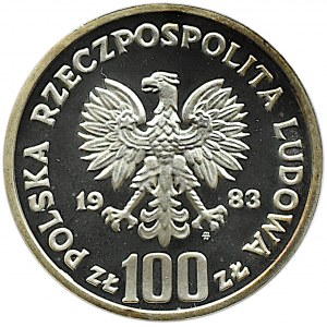 Polska, PRL, 100 złotych 1983, Niedźwiedź, Warszawa, UNC