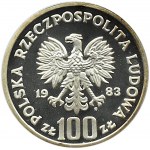 Polska, PRL, 100 złotych 1983, Niedźwiedź, Warszawa, UNC
