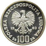 Polska, PRL, 100 złotych 1983, Niedźwiedź, Warszawa, UNC