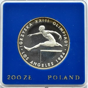 Polska, PRL, 200 złotych 1984, Igrzyska XXIII Olimpiady, Warszawa, UNC