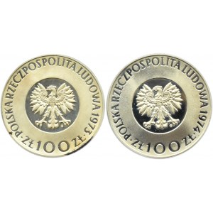 Polska, PRL, lot 100 złotych 1973-1974, M. Kopernik, Warszawa, UNC