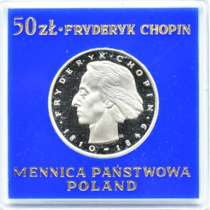 Polska, PRL, 50 złotych 1972, F. Chopin, Warszawa, UNC