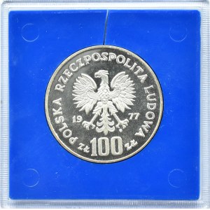 Polska, PRL, 100 złotych 1977, H. Sienkiewicz, Warszawa, UNC