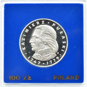 Polska, PRL, 100 złotych 1976, K. Pułaski, Warszawa, UNC