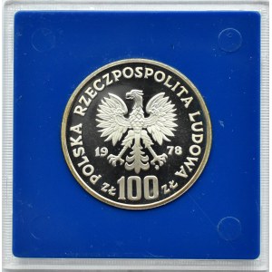 Polska, PRL, 100 złotych 1978, J. Korczak, Warszawa, UNC