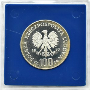 Polska, PRL, 100 złotych 1977, Wł. Reymont, Warszawa, UNC
