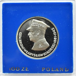 Polska, PRL, 100 złotych 1981, gen. Wł. Sikorski, Warszawa, UNC