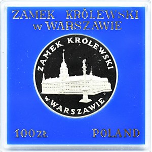 Polska, PRL, 100 złotych 1975, Zamek Królewski w W-wie, Warszawa, UNC