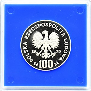 Polska, PRL, 100 złotych 1975, Zamek Królewski w W-wie, Warszawa, UNC