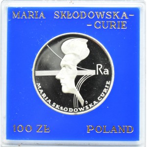 Polska, PRL, 100 złotych 1974, M. Skłodowska, Warszawa, UNC