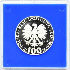 Polska, PRL, 100 złotych 1974, M. Skłodowska, Warszawa, UNC