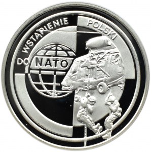 Polska, III RP, 10 złotych 1999, Wstąpienie do NATO, Warszawa, UNC