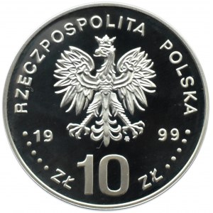Polska, III RP, 10 złotych 1999, Akademia Krakowska, Warszawa, UNC