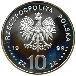 Polska, III RP, 10 złotych 1999, Władysław IV - popiersie, Warszawa, UNC