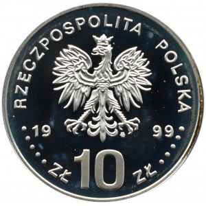 Polska, III RP, 10 złotych 1999, Władysław IV - półpostać, Warszawa, UNC