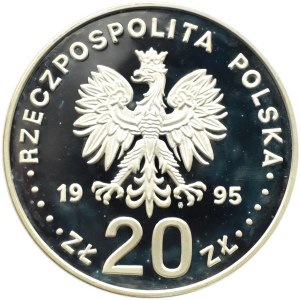 Polska, III RP, 20 złotych 1995, Atlanta 1996 - Zapaśnicy, Warszawa