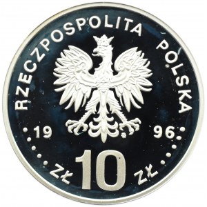 Polska, III RP, 10 złotych 1996, Zygmunt August - półpostać, Warszawa, UNC