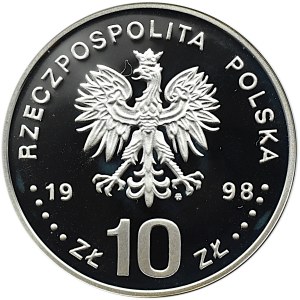 Polska, III RP, 10 złotych 1998, Nagano, Warszawa, UNC