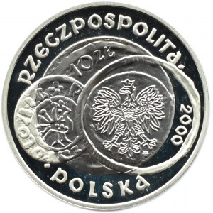 Polska, III RP, 10 złotych 2000, Zjazd w Gnieźnie, Warszawa, UNC