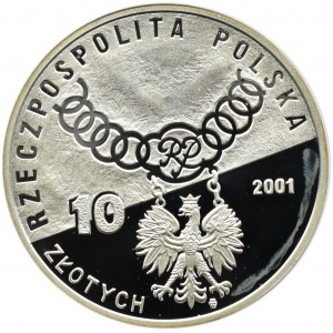 Polska, III RP, 10 złotych 2001, Trybunał Konstytucyjny, Warszawa, UNC
