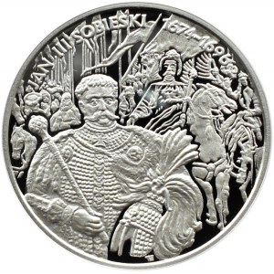 Polska, III RP, 10 złotych 2001, Jan III Sobieski - popiersie, Warszawa, UNC