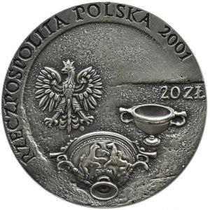 Polska, III RP, 20 złotych 2001, Szlak Bursztynowy, Warszawa, UNC