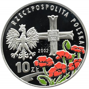 Polska, III RP, 10 złotych 2002, gen. Wł. Anders, Warszawa, UNC