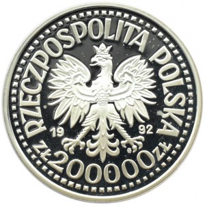 Polska, III RP, 200000 złotych 1992, St. Staszic, Warszawa, UNC