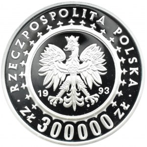 Polska, III RP, 300000 złotych 1993, Zamek w Łańcucie, Warszawa, UNC