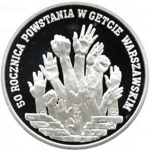 Polska, III RP, 300000 złotych 1993, Powstanie w Getcie, Warszawa, UNC