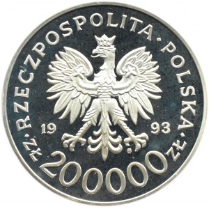 Polska, III RP, 200000 złotych 1993, Szczecin, Warszawa, UNC