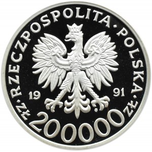 Polska, III RP, 200000 złotych 1991, M. Tokarzewski-Karaszkiewicz Torwid, Warszawa, UNC