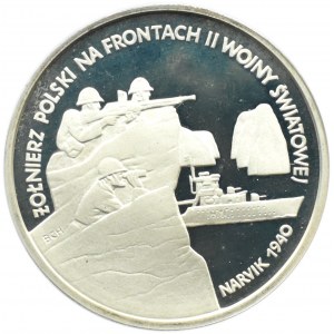 Polska, III RP, 200000 złotych 1991, Narwik 1940, Warszawa, UNC