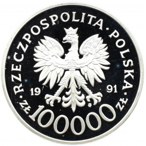 Polska, III RP, 200000 złotych 1991, mjr. H. Dobrzański, Warszawa, UNC