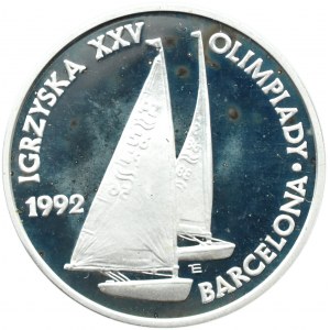 Polska, III RP, 200000 złotych 1991, Igrzyska Barcelona 1992 - żaglówka, UNC