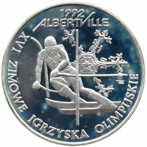 Polska, III RP, 200000 złotych 1991, Igrzyska Albertville 1992