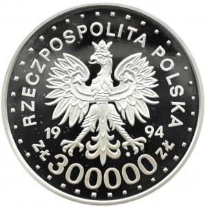 Polska, III RP, 300000 złotych 1994, M. Kolbe, Warszawa, UNC