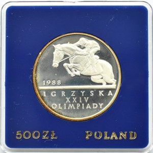 Polska, PRL, 500 złotych 1987, Igrzyska XXIV Olimpiady, Warszawa, UNC
