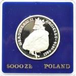 Polska, PRL, 5000 złotych 1989, Władysław Jagiełło - półpostać, Warszawa, UNC