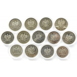 Polska, III RP, lot monet 1990-1994, Warszawa, UNC