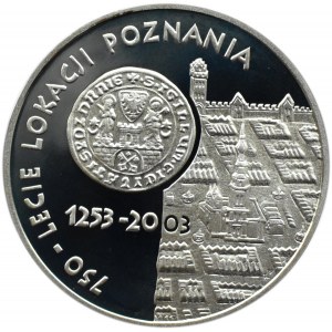 Polska, III RP, 10 złotych 2003, Lokacja Poznania, Warszawa, UNC