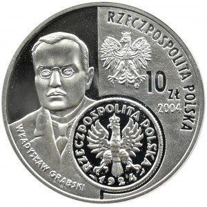 Polska, III RP, 10 złotych 2004, Dzieje Złotego, Warszawa, UNC