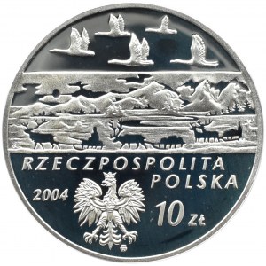 Polska, III RP, 10 złotych 2004, A. Czekanowski, Warszawa, UNC