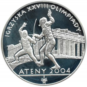 Polska, III RP, 10 złotych 2004, Ateny 2004, Warszawa, UNC