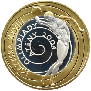 Polska, III RP, 10 złotych 2004, Ateny 2004, Warszawa, UNC