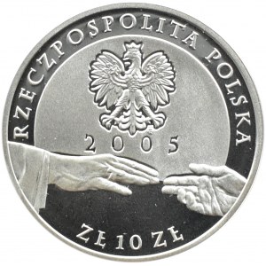 Polska, III RP, 10 złotych 2005, Jan Paweł II, Warszawa, UNC